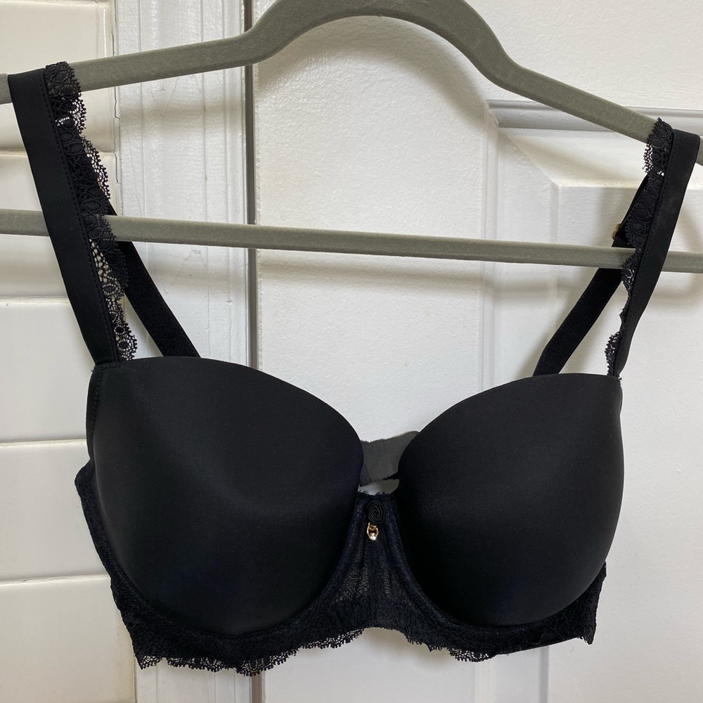 Panache Black Ardour Moulded Sweetheart Bra